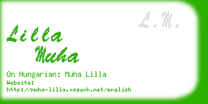 lilla muha business card